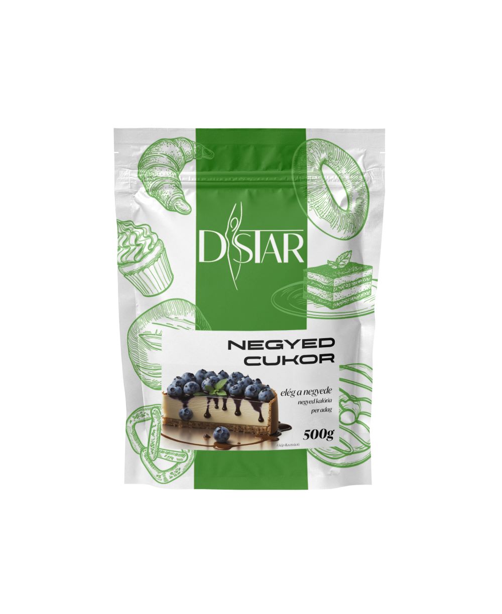D-Star negyedcukor négyszeres erősségű cukor édesítőszerrel 500g /Akció! -40% kedvezménnyel kapható a készlet erejéig Min.megőrzi:2025.07.31.